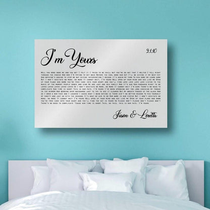 Tin Anniversary Song Print - HoneycombProverbs - Signs - Tin and Aluminum Gifts
