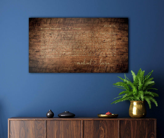 Rustic Orator Wood Song Lyric Sign - HoneycombProverbs - Signs - Rustic Lyrics Wall Decor