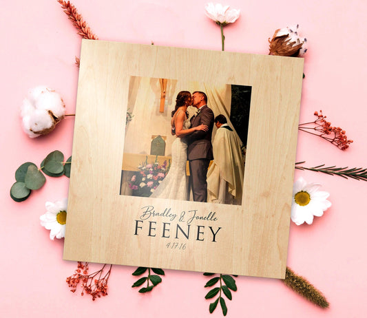 Wedding Portait on Wood - HoneycombProverbs - Signs - 5 year anniversary gifts