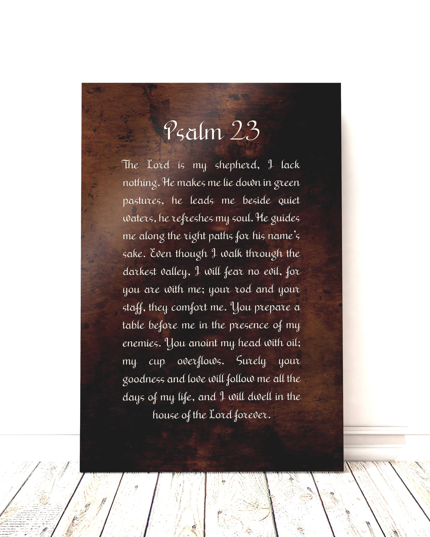 Psalm 23, Christian Gift - HoneycombProverbs - Signs - Christian Wall Art