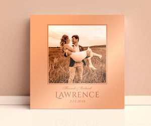 Copper Anniversary Word Art Portraits