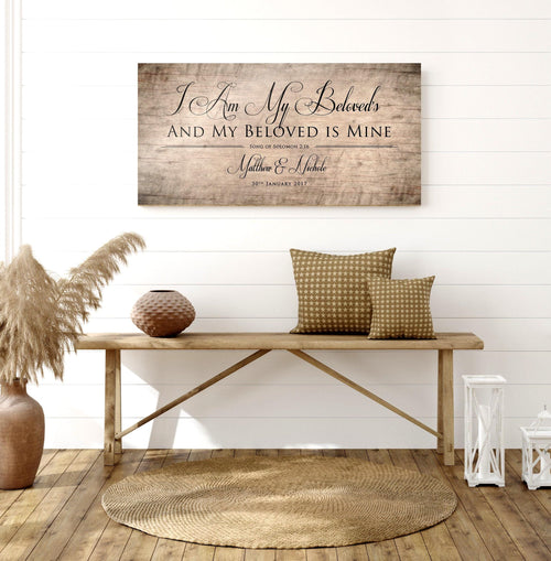 Wood Anniversary Keepsake, I am my Beloved's