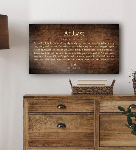 Country Custom Song Lyric Sign on Wood - HoneycombProverbs - Signs - 5 year anniversary gifts