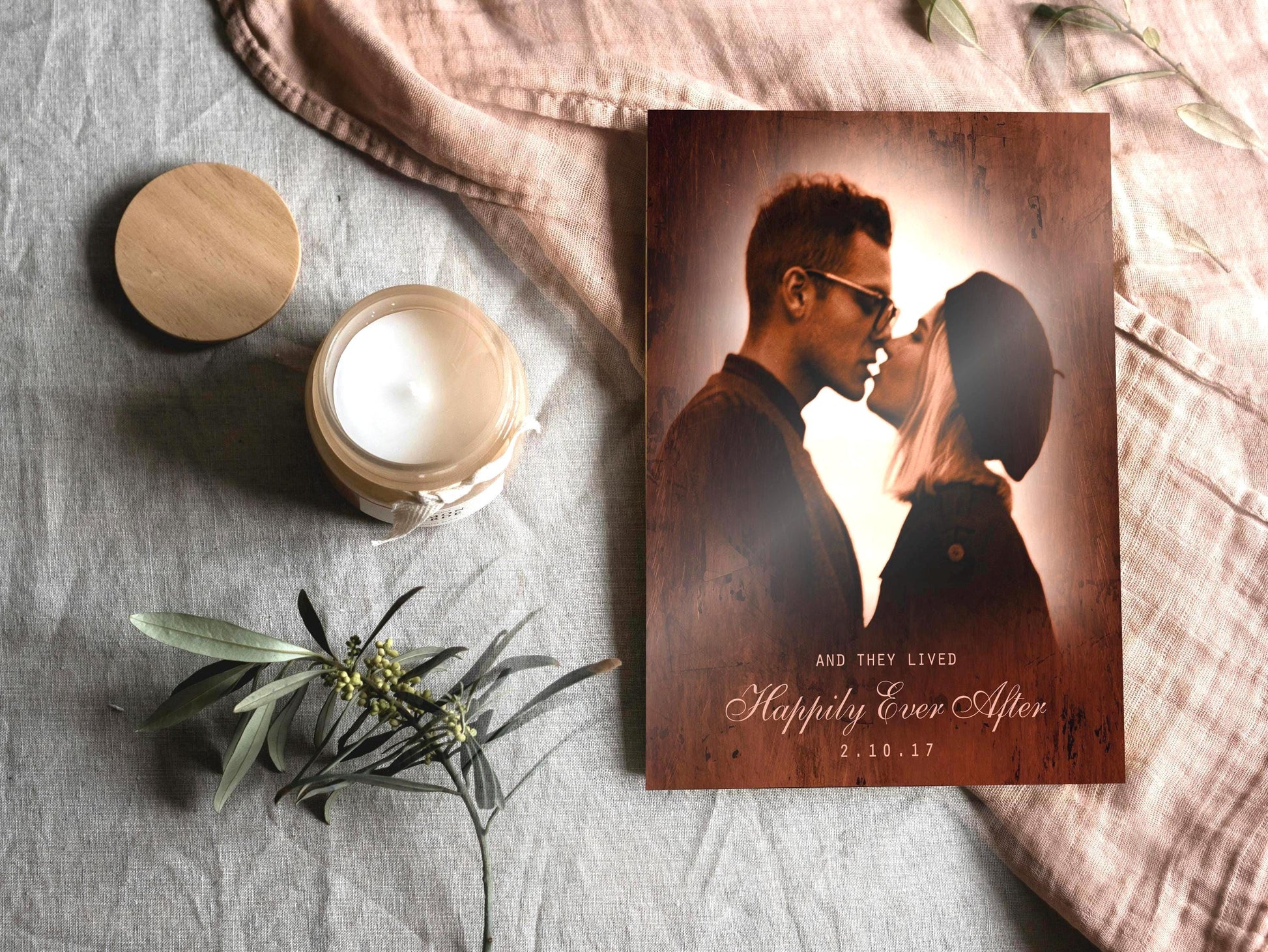 Bronzed Memories; Custom Photo with Words Art - HoneycombProverbs - Signs - Bronze Anniversary Gifts