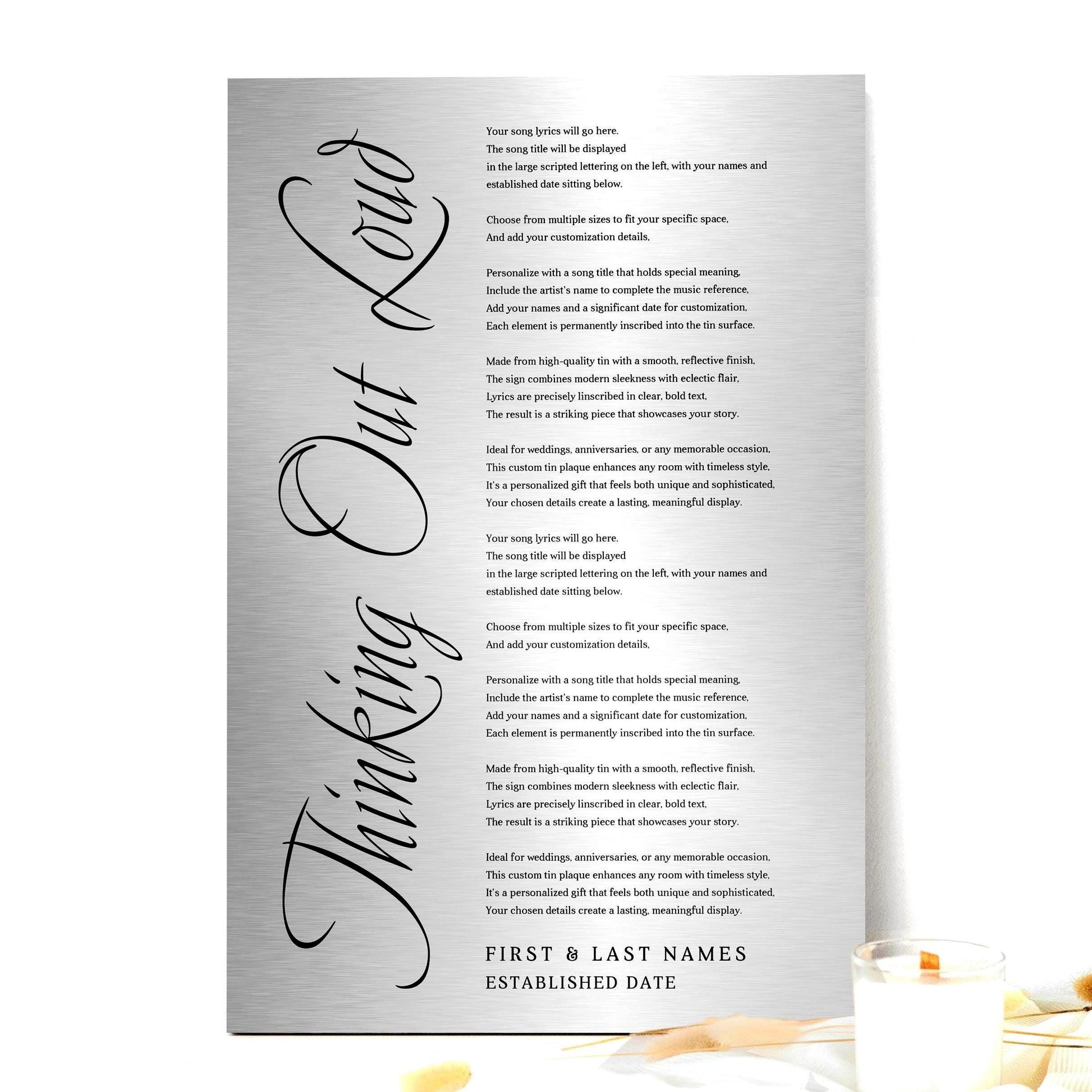 God Gave Me You, Farmhouse Country Love Song Sign - HoneycombProverbs - Signs - Tin and Aluminum Gifts