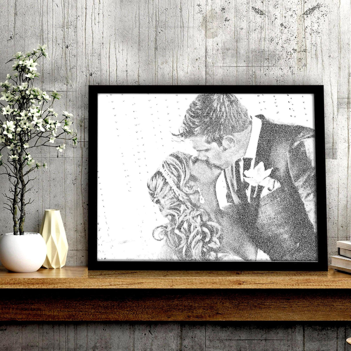 Calligram Photo Fine Art print - HoneycombProverbs - Giclée - 1st Year Paper Gifts
