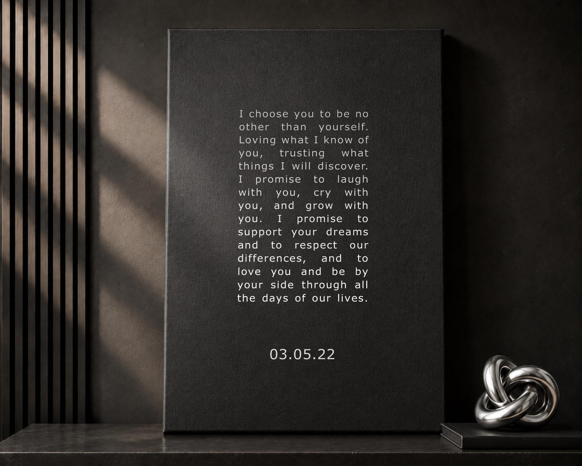 Contemporary Wedding Vow Art, additional view 8, paper or canvas anniversary