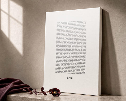 Contemporary Wedding Vow Art - HoneycombProverbs - Gifts For The Couple - Wedding Vow Wall Art