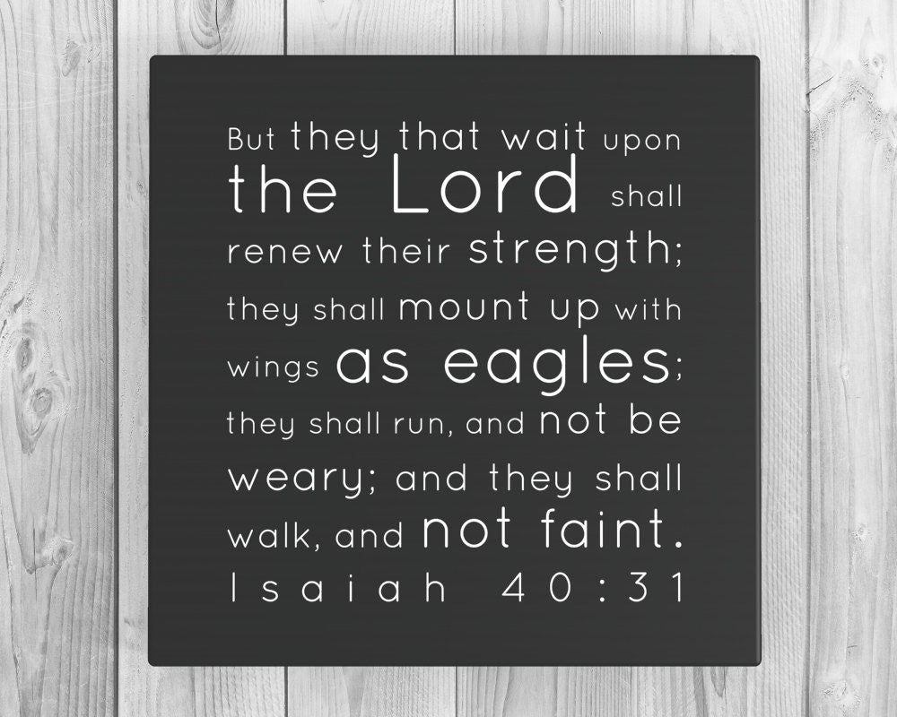 Isaiah 40:31Inspirational Canvas Wall Decor - HoneycombProverbs - Giclée - Christian Wall Art