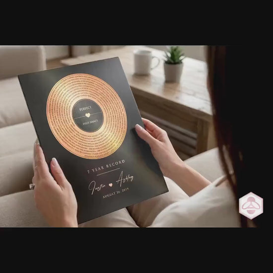 7 Years Anniversary Record, Personalized Song, 7 Anniversary Gifts, Song Record