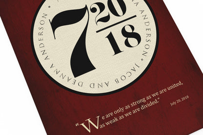 Personalized Wedding Date Print: Platform Sign - Honeycomb Proverbs - Wedding gift ideas - paper anniversary gifts 