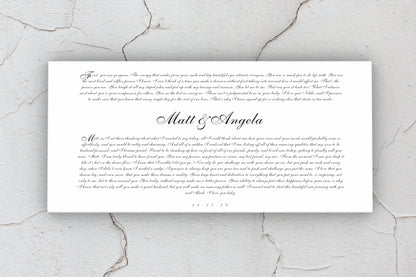 Romantic Anniversary Wedding Vow Art - Honeycomb Proverbs - Wedding gift ideas - paper anniversary gifts 