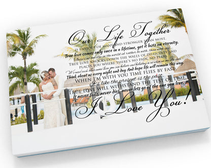 20x24 Words with Photos Canvas - Fine art and canvas personalized anniversary and inspirational gifts