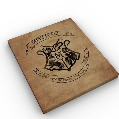 School of Wizardry Inspired Family Crest Print - Honeycomb Proverbs - Wedding gift ideas - paper anniversary gifts 
