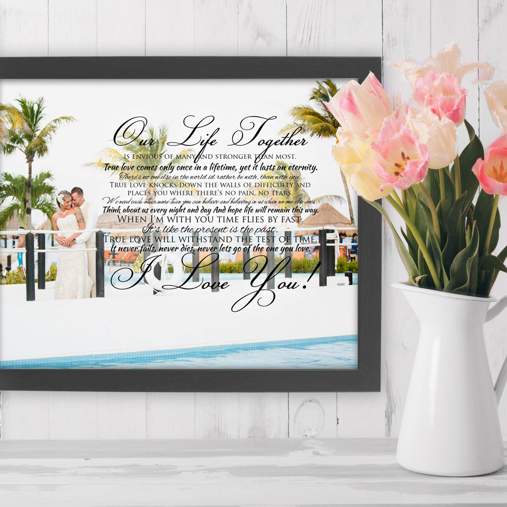 
                  
                    Framed Wedding Vow Photo - Fine art and canvas personalized anniversary and inspirational gifts
                  
                