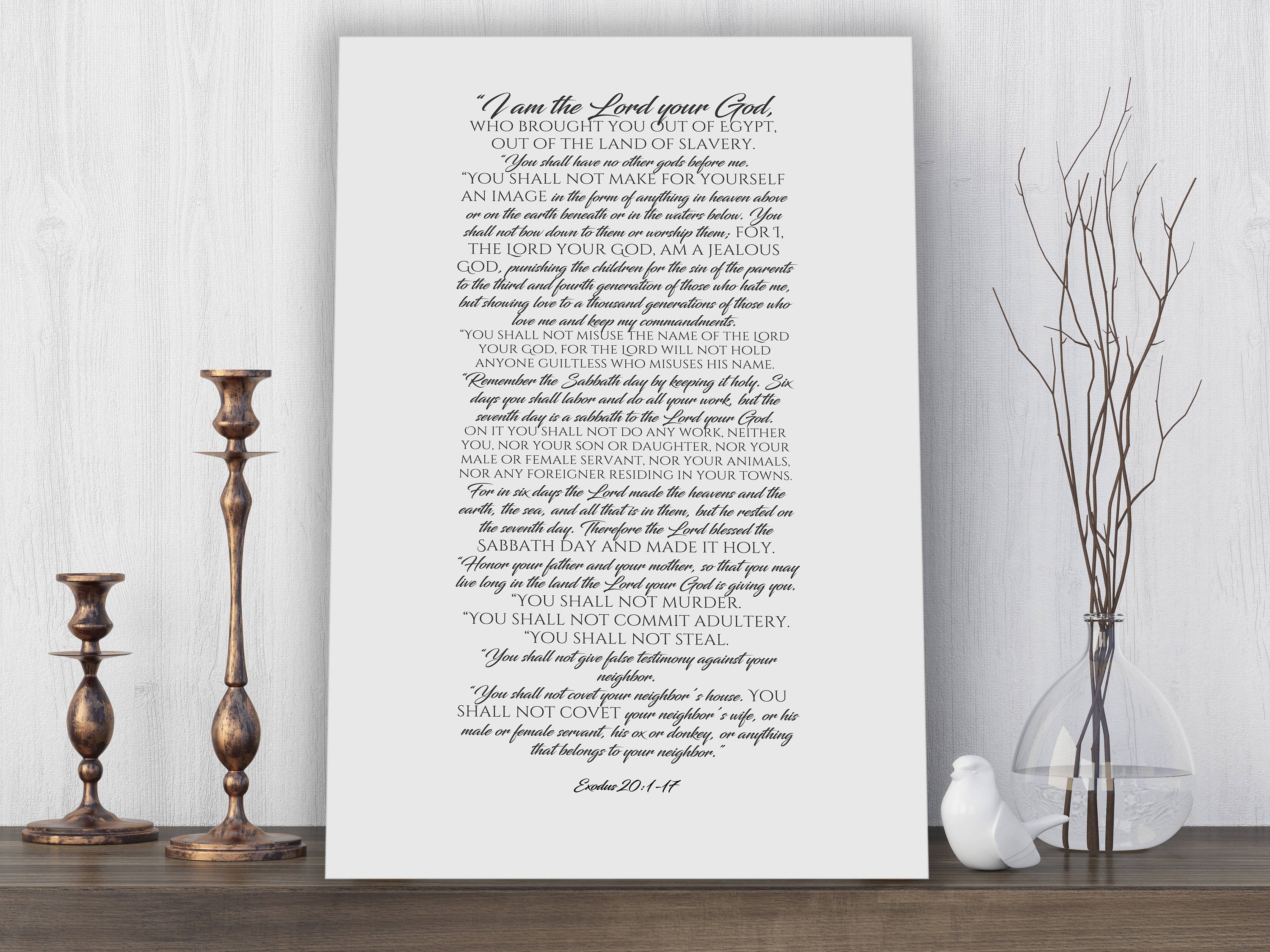 The 10 Commandments Scripture Canvas – Honeycomb Proverbs