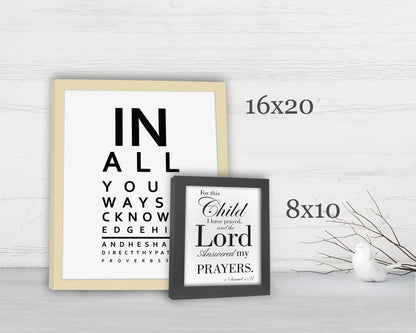 Joshua 1:39, Framed Scripture print, Bible Verse print, Fine art print, Christian, Inspirational, Gift, Be Strong and of Good Courage