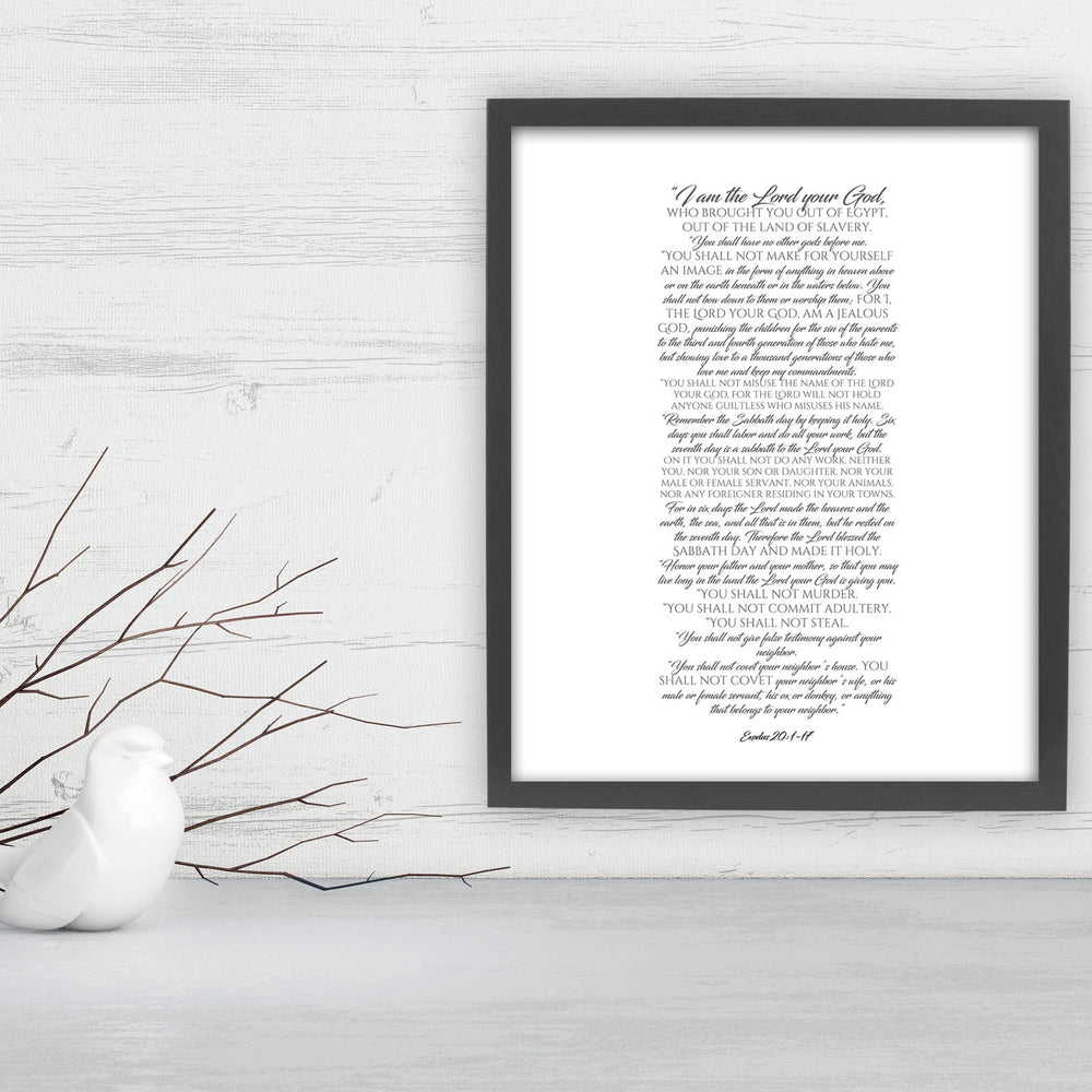 
                  
                    Exodus 20: Modern Scripture Art - Fine art and canvas personalized anniversary and inspirational gifts
                  
                