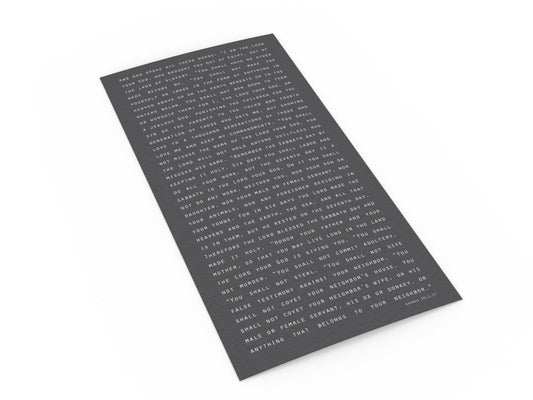 10 commandments, Scripture Art, The ten commandments, On Canvas, Framed, Christmas Gift, Pastor, Teacher, Bible verse, art, Sunday School,