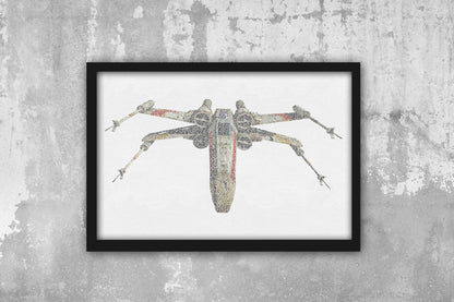 All-text, Starship , Wedding vows, wall art, unique, 1st Anniversary, Custom, Print, Groom, Words, gift, for him, husband, framed, paper