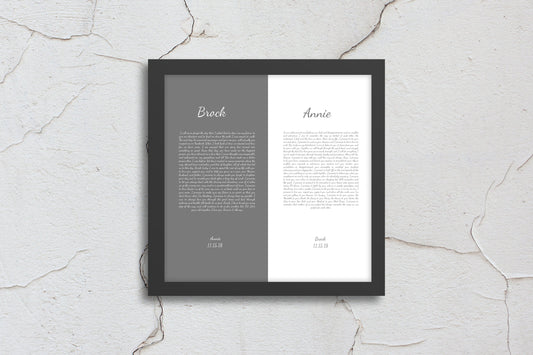 1st Anniversary, wedding vow art, gift, Printed vows, His and Her, Wedding Vow print, Anniversary, for him, for her, for wife, Christmas