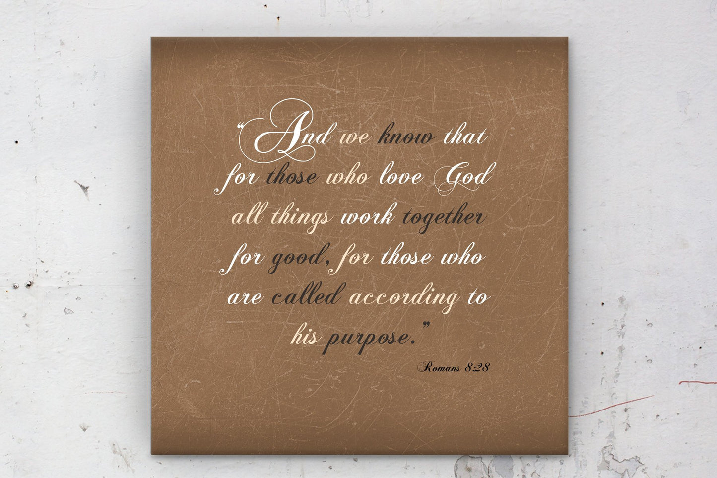 
                  
                    Romans 8 28, custom, Scriptures on canvas, Framed scripture, Bible, verse, Scripture, prints, wall decor, gift, gifts, Christmas, mom, Dad
                  
                