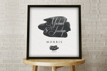 Personalized framed paper 1st anniversary gift, view 4