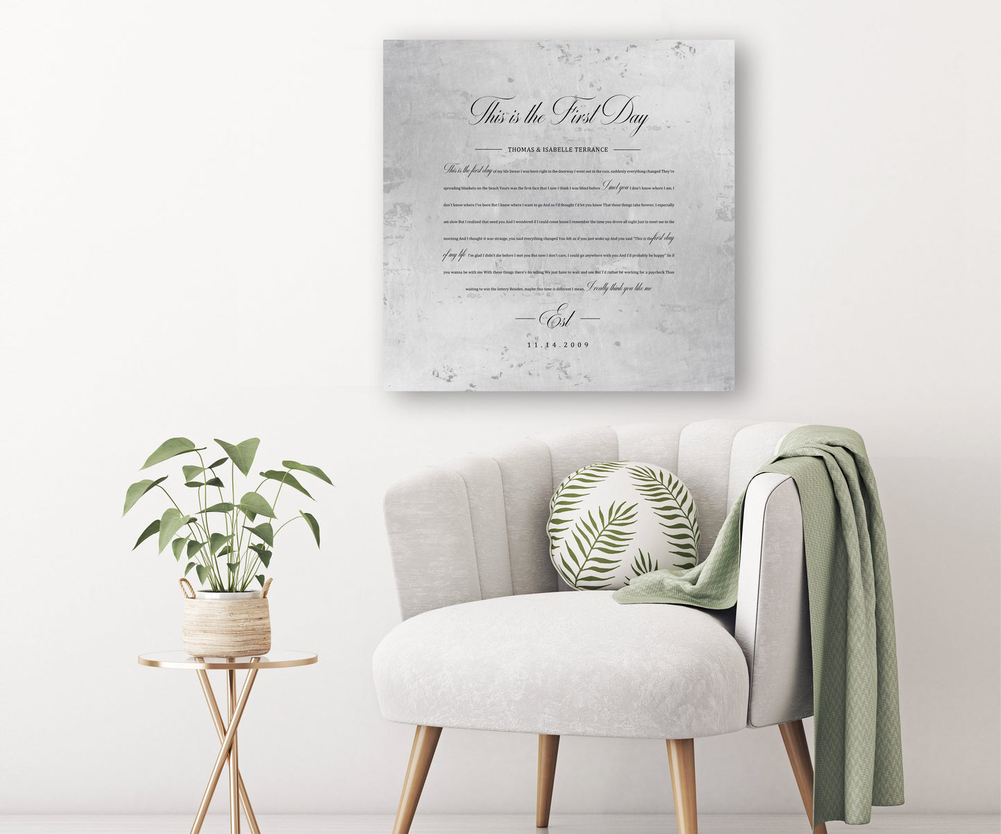 
                  
                    Personalized Wedding Song on Aluminum
                  
                