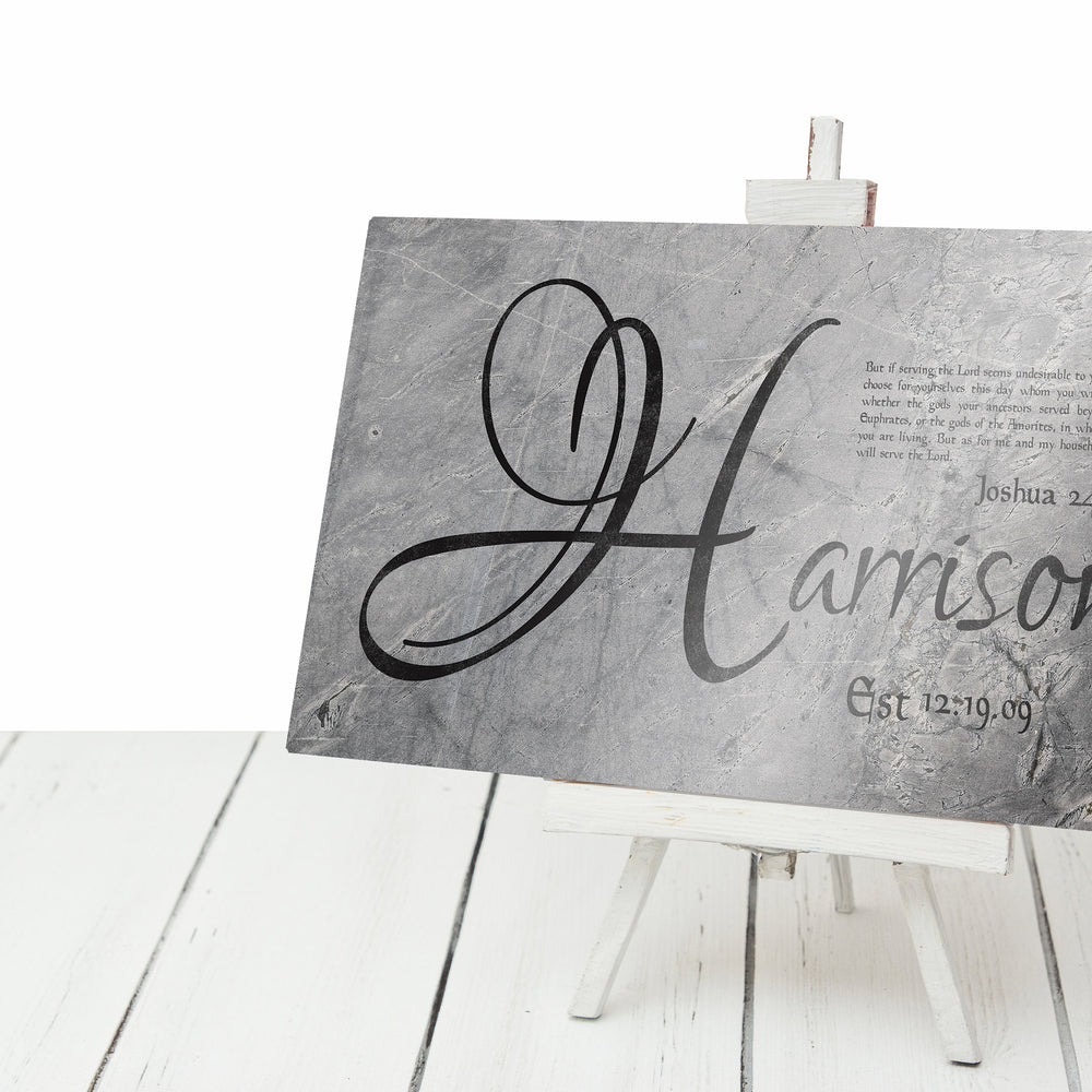 
                  
                    Personalized Family Name Sign on Tin
                  
                