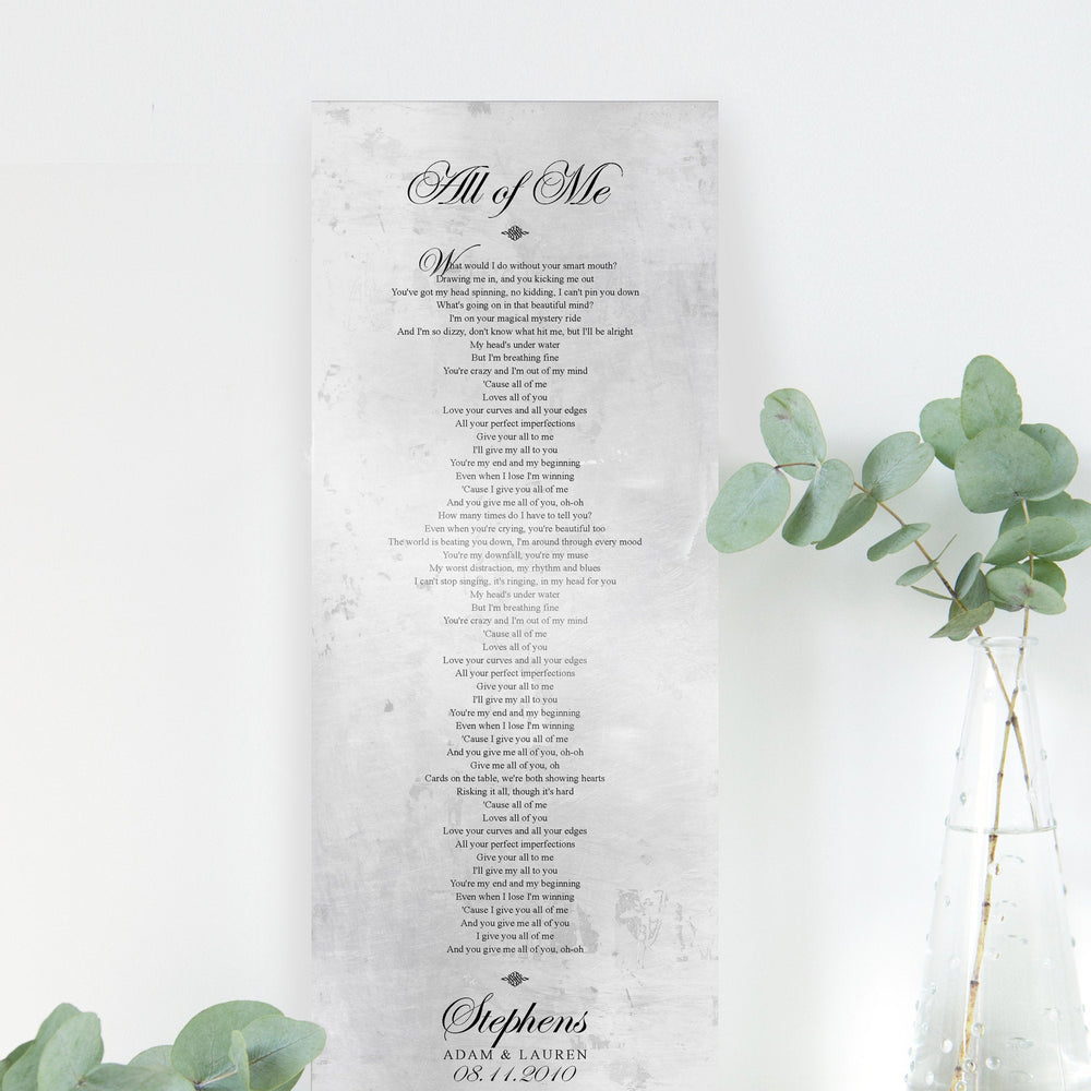 
                  
                    Shabby Chic Wedding Song Sign on Tarnished Tin
                  
                
