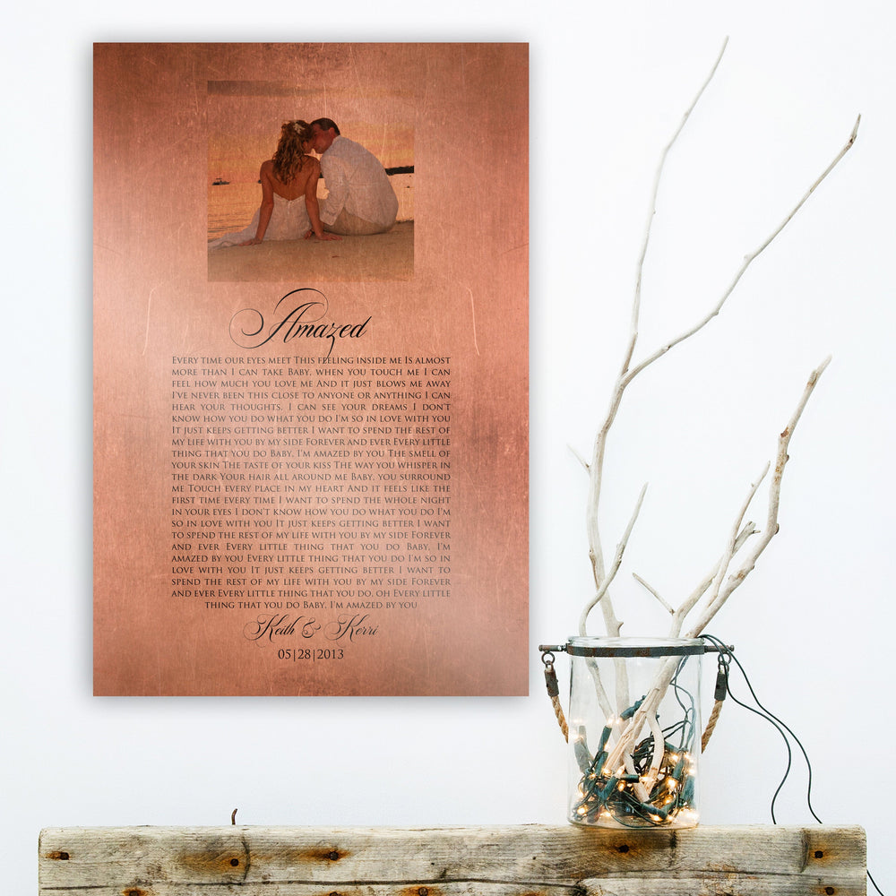 
                  
                    Personalized Copper Photo Gift with Song
                  
                