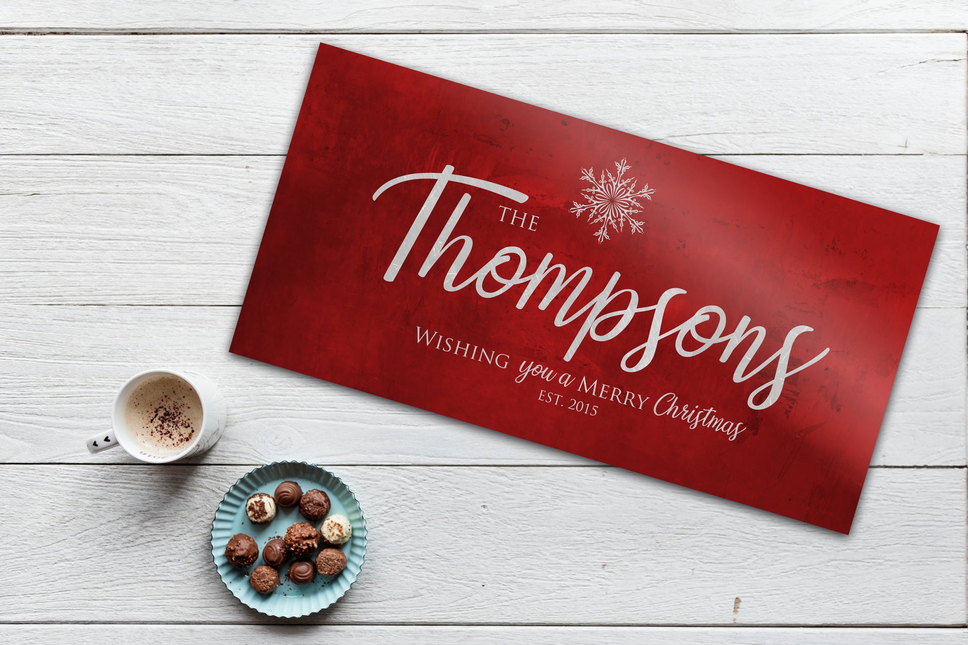 Snowflake Christmas Sign, Christmas  wall decor, Personalized Holiday Sign, Establsihed Sign, Family Sign, Name Sign, Merry Christmas Sign