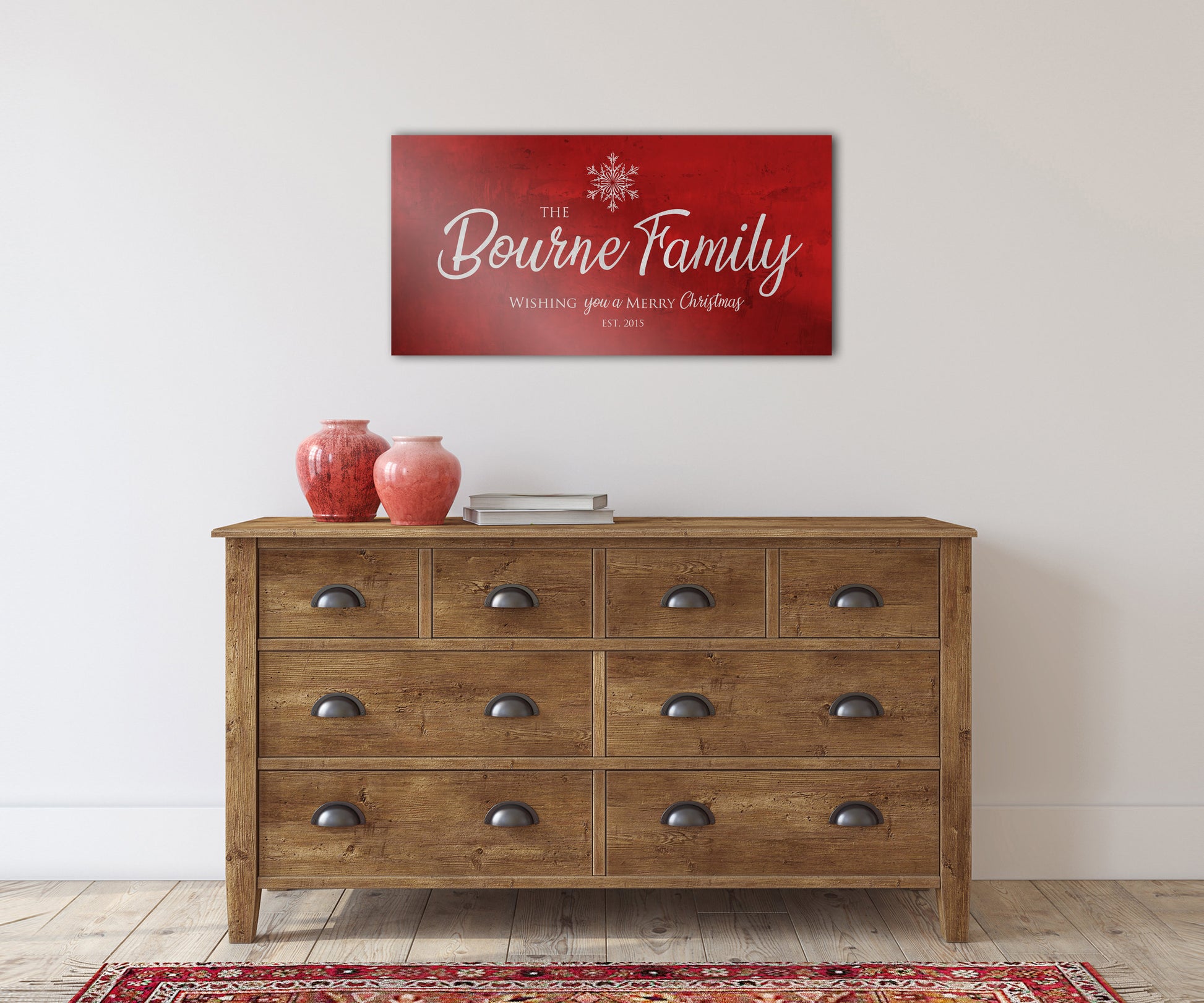 Snowflake Christmas Sign, Christmas  wall decor, Personalized Holiday Sign, Establsihed Sign, Family Sign, Name Sign, Merry Christmas Sign