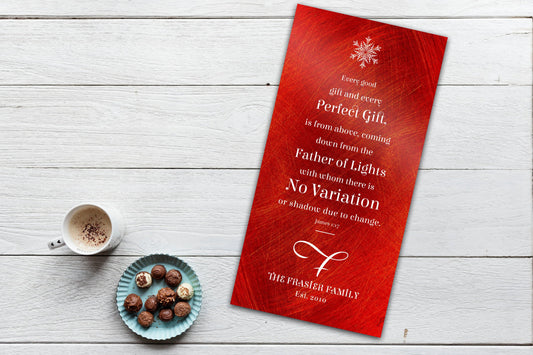 Christmas Scripture Sign, Christian, Christmas Sign, James 1:17, Merry Christmas Sign, Monogrammed, Every Good and Perfect Gift Sign