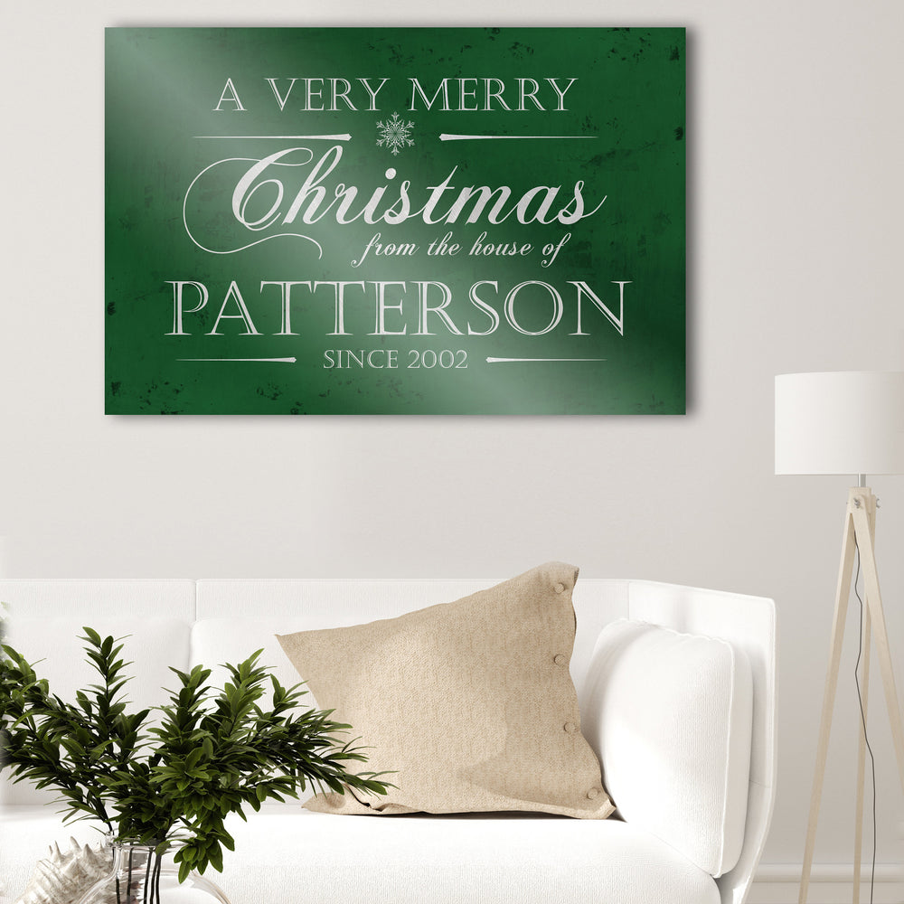 
                  
                    Personalize Holiday Sign, Family Sign, Christmas Sign Farmhouse, Est. sign, Metal Christmas Sign, Rustic, Large Christmas Sign, Green Decor
                  
                