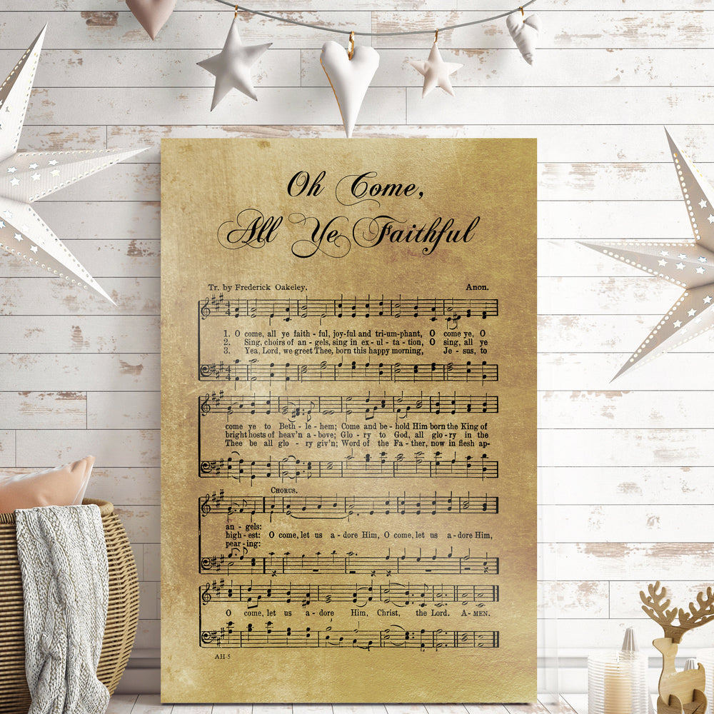 
                  
                    Sheet Music, Rustic Christmas Decor, Oh Come All Ye Faithful, Farmhouse Christmas, Gift, Religious Gift, sign, Metal Christmas Sign, Metal
                  
                