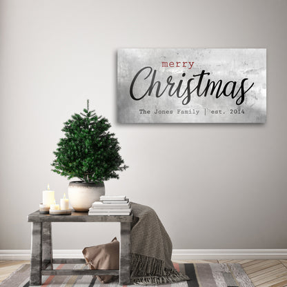 Rustic Holiday Sign, Christmas Sign, Christmas wall, Personalized Holiday Sign, Establsihed Sign, Family Sign, Name Sign, Christmas decor