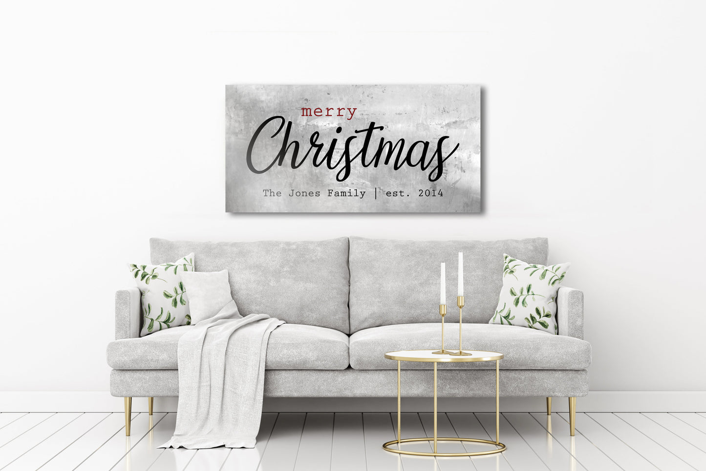 Rustic Holiday Sign, Christmas Sign, Christmas wall, Personalized Holiday Sign, Establsihed Sign, Family Sign, Name Sign, Christmas decor