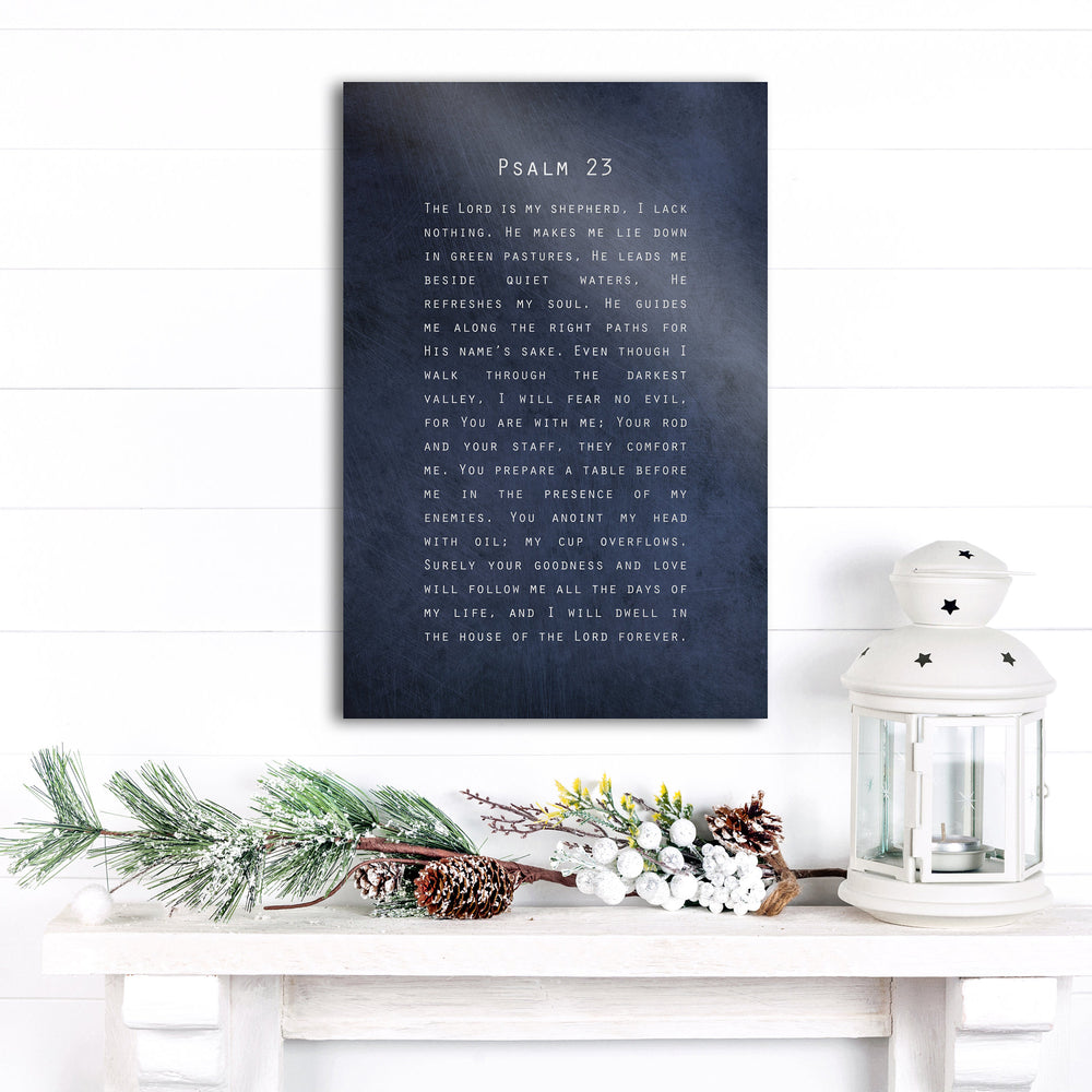 
                  
                    Psalm 23, Gift for Christian, Scripture about Peace, Encouragement, The Lord is my Shepherd, Bible Verse, Sign, Scripture, Pastor Gift Idea
                  
                
