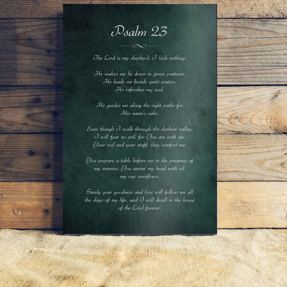 
                  
                    The Lord is my Shepherd I shall not want, Psalm 23, Gift for Christian, Peace, Encouragement, Bible Verse, Sign, Scripture, Pastor Gift Idea
                  
                