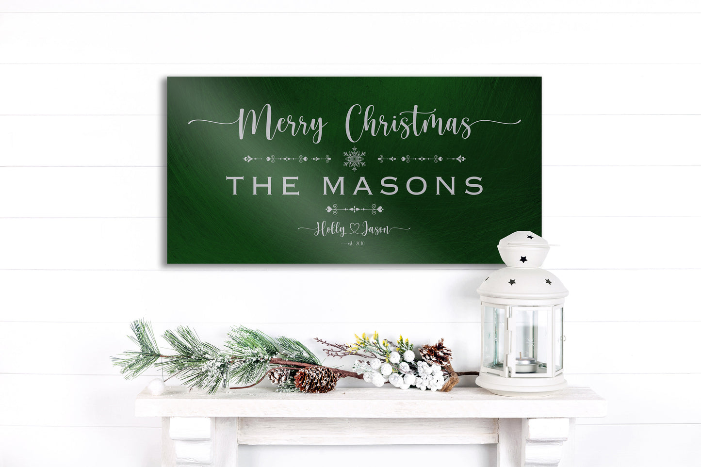 
                  
                    Family Christmas Sign, Christmas, decor, heart name, Personalized Holiday Sign, Establsihed Sign, with Name, Name Sign, Merry Christmas Sign
                  
                