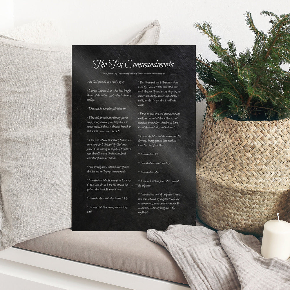 
                  
                    Christian Anniversary Gift, The Ten Commandments
                  
                