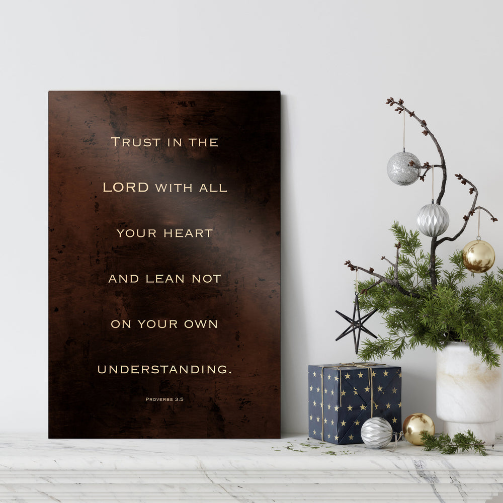 
                  
                    Proverbs 3:5, Trust in the Lord with all your heart, Christian, Gift, Religious, Bronze, Anniversary Gift, Gift, pastor, Gift for Brother
                  
                