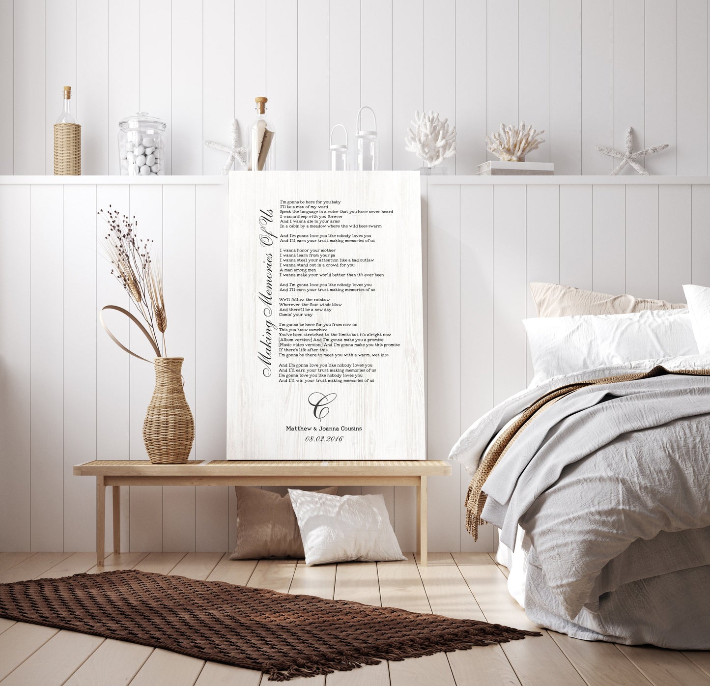 Song Lyrics Custom Wood Sign Farmhouse Style Living Room Decor -  Norway