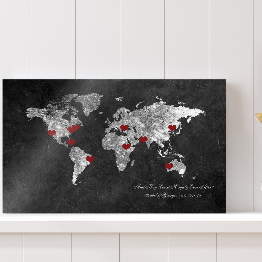
                  
                    6 Year Anniversary Gift, World Map
                  
                