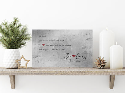 At Last, Farmhouse Lyric Decor