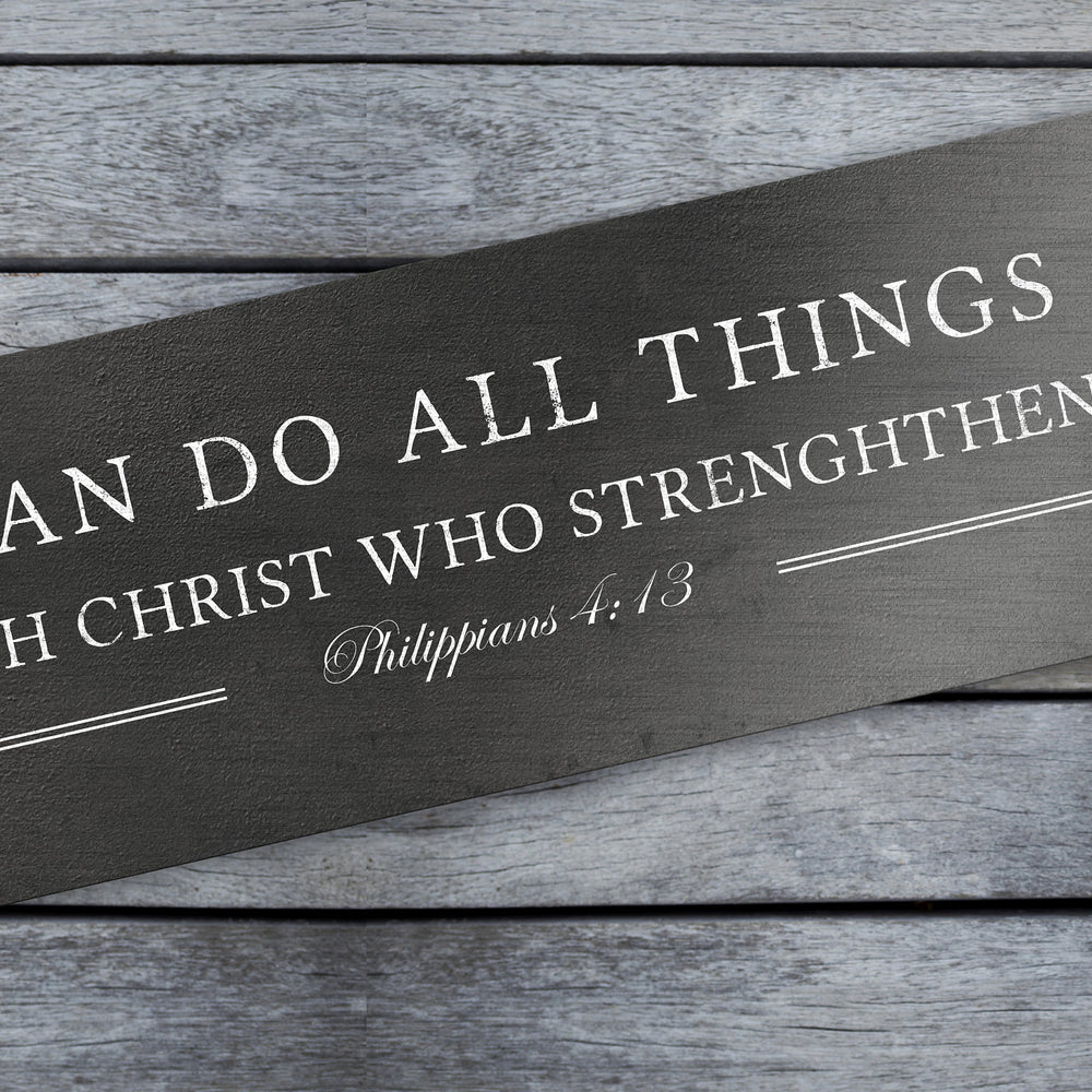 I Can Do All Things, Iron Gift for Him, Phil 4:13 Sign, Bible verse plaque, 6th Anniversary, Personalized mens anniversary gift, 6 year, men