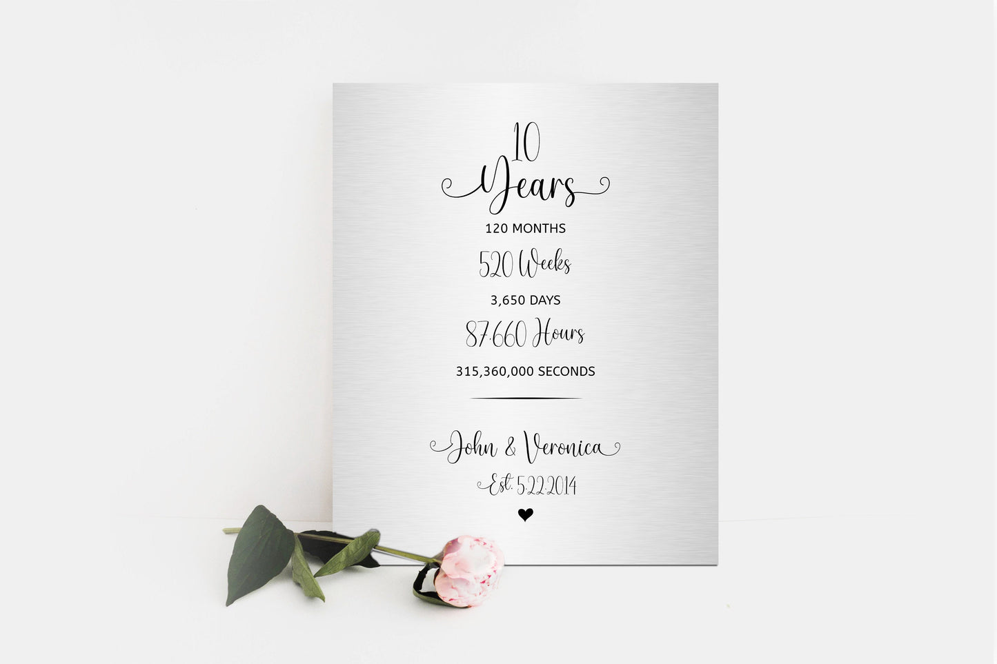 
                  
                    Tradtional Anniversary Plaque, Years Months Weeks Days Anniversry sign, 6th Anniversary Keepsake, Bedroom Decor, 6 years down forever to go
                  
                