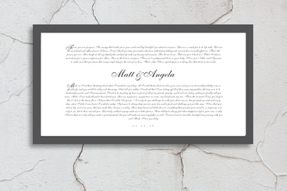 Romantic Anniversary Wedding Vow Art - Honeycomb Proverbs - Wedding gift ideas - paper anniversary gifts 