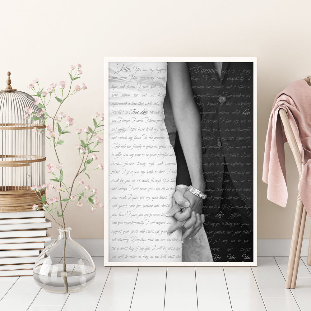 
                  
                    Wedding Photo with Words - Fine art and canvas personalized anniversary and inspirational gifts
                  
                